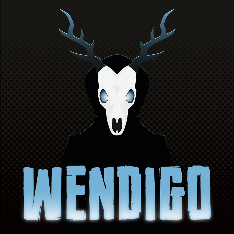 Wendigo is a mythological creature or evil spirit originating in the folklore of Plains and Great Lakes Natives, as well as some First Nations. (Note: The image of an antlered skeleton is a product of pop culture, not folklore; it's just too good)