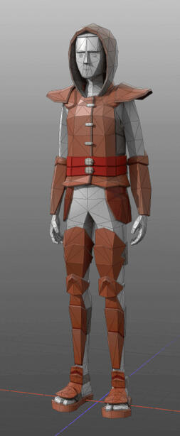 Rough improvised armor. Modeled, textured, UVed, and rendered in Modo.