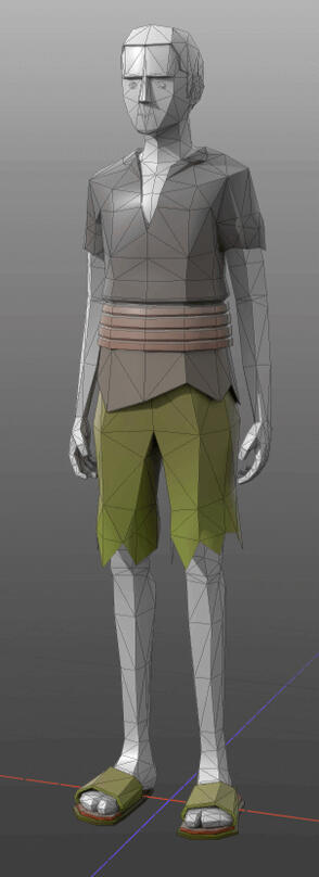 Base clothes. Modeled, textured, UVed, and rendered in Modo.