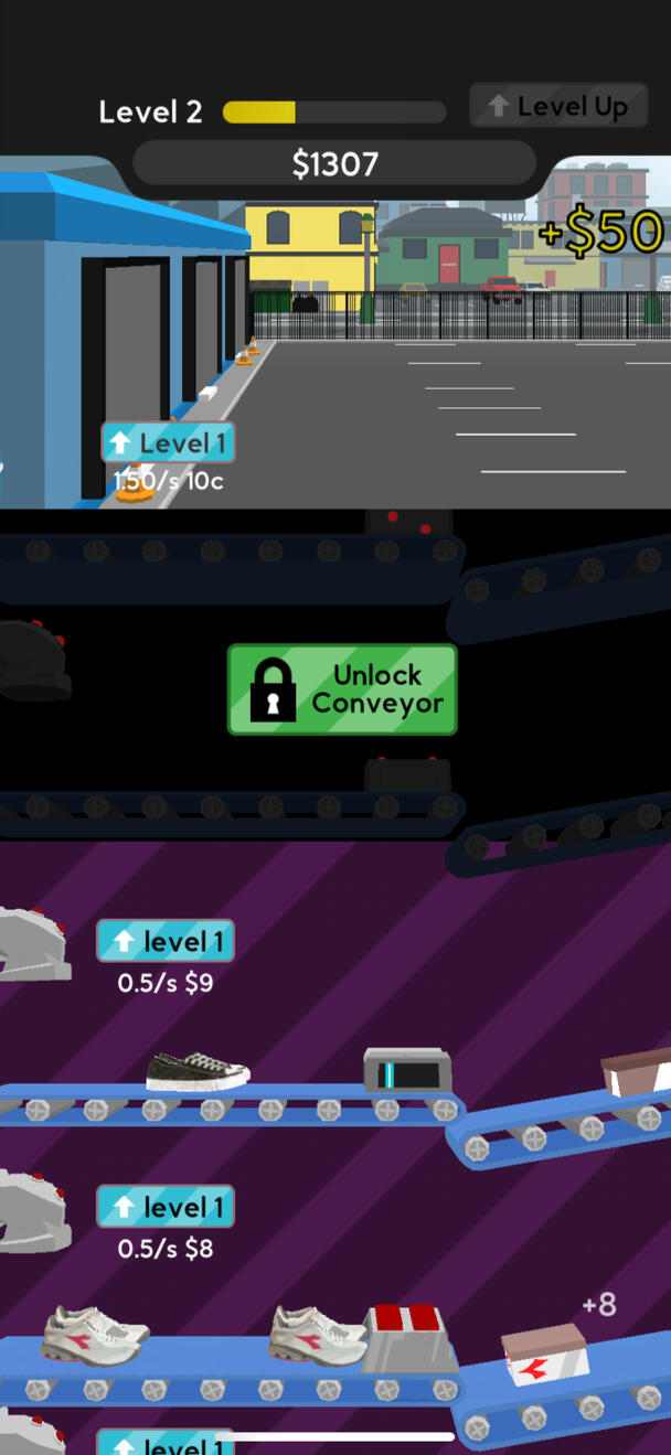 Primary game scene, captured from a development build. Custom UI made with Affinity Designer. Custom 3D assets made in Modo.